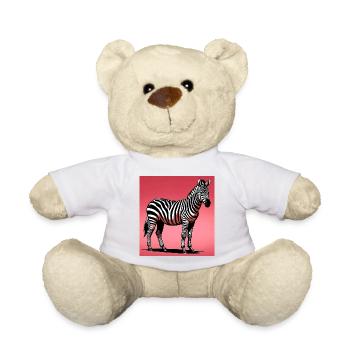 Zebra - Teddy - Weiß - Vorne