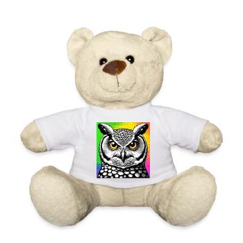 Eule - Teddy - Weiß - Vorne
