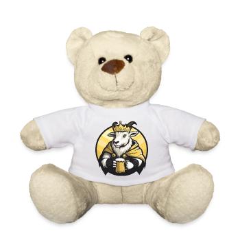 Bergziege Bier Lustig - Teddy - Weiß - Vorne