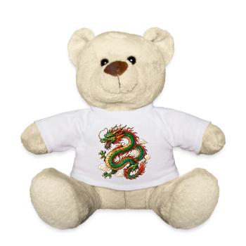 Drache China Mythos - Teddy - Weiß - Vorne