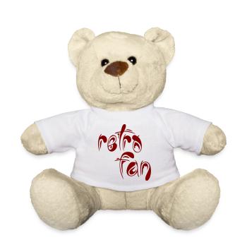 Retro Fan - Teddy Bear - white - Front