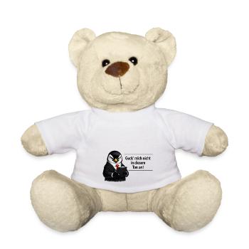 Guck mich nicht in diesem Ton an Pinguin - Teddy - Weiß - Vorne