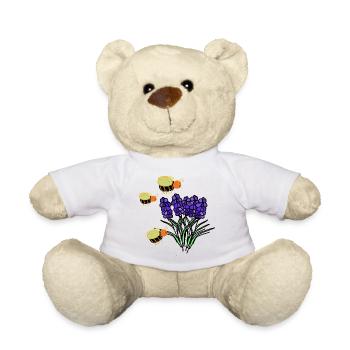 Bienen Insekten Blumen Natur Kinder - Teddy - Weiß - Vorne
