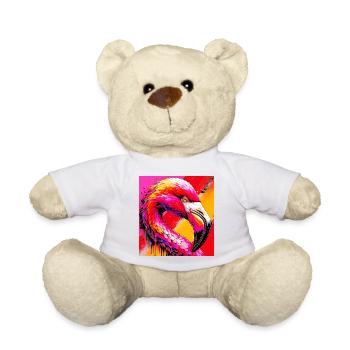 Flamingo - Teddy - Weiß - Vorne