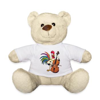 Hahn Musician - Teddy Bear - white - Front