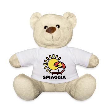 Strand Spiaggia Italien Urlaub Sonne Meer - Teddy - Weiß - Vorne