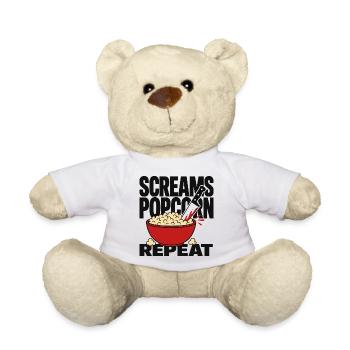 Screams Popcorn Repeat - Teddy - Weiß - Vorne