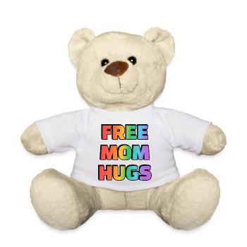 Rainbow Free Mom Hug Tee - Teddy - Weiß - Vorne