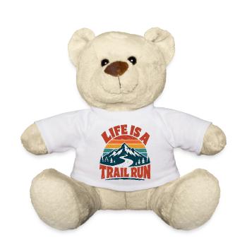 Das Leben ist ein Trailrun Berguntergang - Teddy - Weiß - Vorne