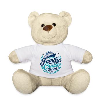 Motif croisière familiale 2026 - Nounours - blanc - Devant