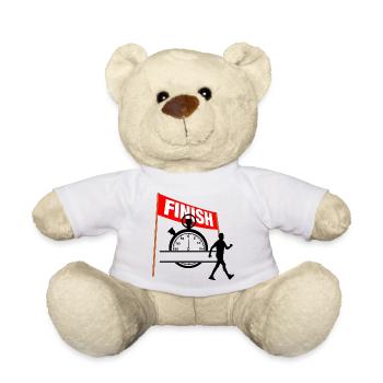 Walking Finish Time Men - Teddy Bear - white - Front