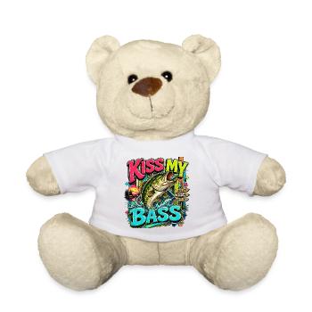 Kiss My Bass Neon Splash - Teddy - Weiß - Vorne