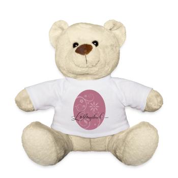 Lieblingsbuch Floraler Oval-Print Altrosa - Teddy - Weiß - Vorne