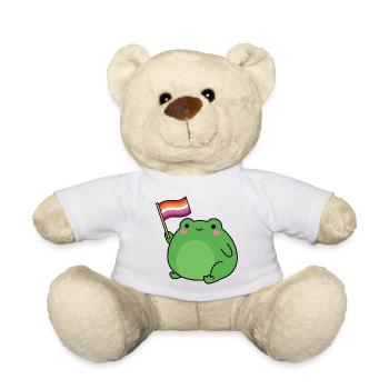 Pride Month LGBTQ – Lesbische Frosch - Teddy - Weiß - Vorne
