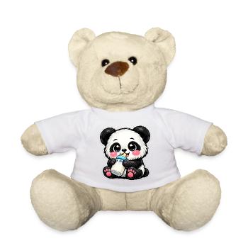 🔥 Bébé Panda – Mode Lait ACTIVÉ 🍼🐼 - Nounours - blanc - Devant