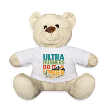 Les ultra-coureurs le font plus longtemps - Nounours - blanc - Devant