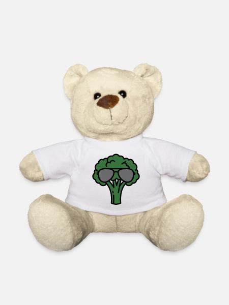 Broccoli avec lunettes de soleil – Légumes frais - Nounours - blanc