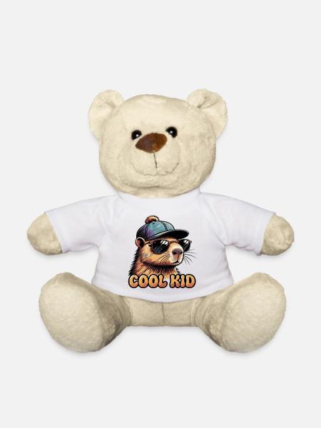 Cooler Otter mit Sonnenbrille - Teddy - Weiß