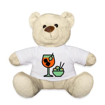 Martini Cocktail Grafik - Teddy - Weiß - Vorne