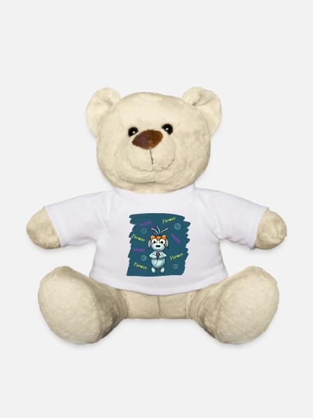 Flowergirl - Teddy Bear - white