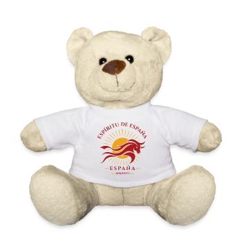 Spain Spirit Sunhorse Emblem - Teddy Bear - white - Front