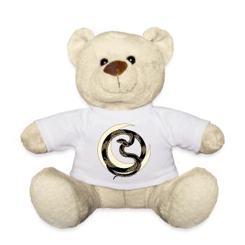 Forbidden Moon Serpent Streetwear Symbol - Teddy Bear - white - Front