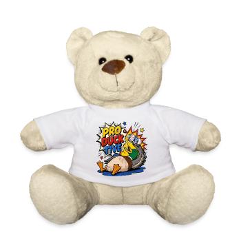 Ducks, Beer Drinking, Beer Lover, Pro-duck-tive - Teddy Bear - white - Front