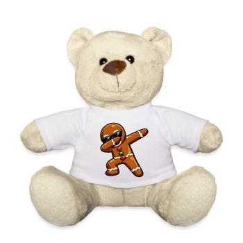 Dabbing Lebkuchenmann - Teddy - Weiß - Vorne
