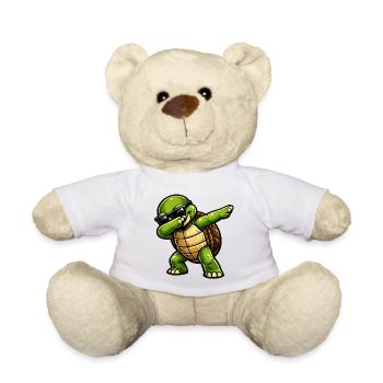 Dabbing Schildkröte - Teddy - Weiß - Vorne