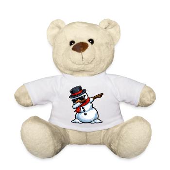 Dabbing Schneemann - Teddy - Weiß - Vorne