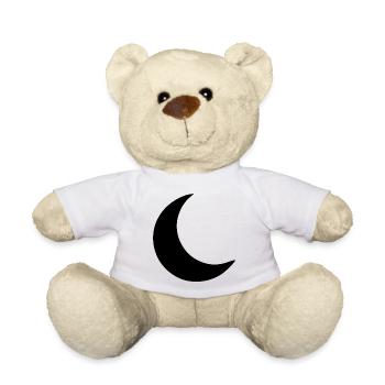 Moon Crescent Gift - Teddy Bear - white - Front