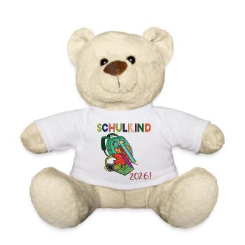 Schulkind 2026: - Teddy - Weiß - Vorne