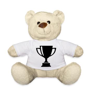 Cup Sports Competition Gift - Teddy Bear - white - Front