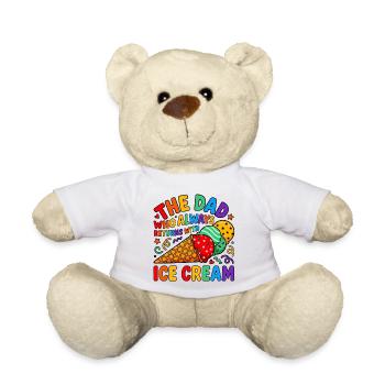 Vater kommt immer mit Eiscreme - Teddy - Weiß - Vorne