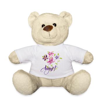 Bouquet August - Teddy Bear - white - Front