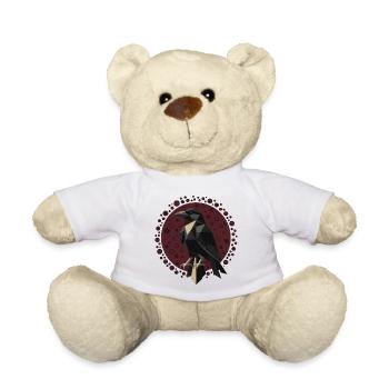 Dark Raven Symbol Graphic Shirt - Teddy Bear - white - Front