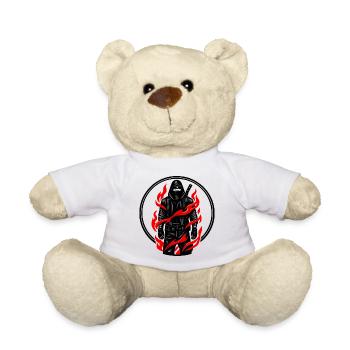 Flame warriors in the shadows - Teddy Bear - white - Front