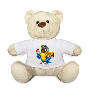 Parrot with popsicles - Teddy Bear - white - Front