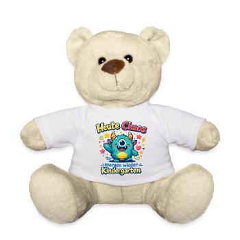 Heute Chaos, Morgen Kindergarten - Teddy - Weiß - Vorne