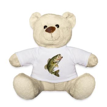 Bass in dynamic jump - Teddy Bear - white - Front