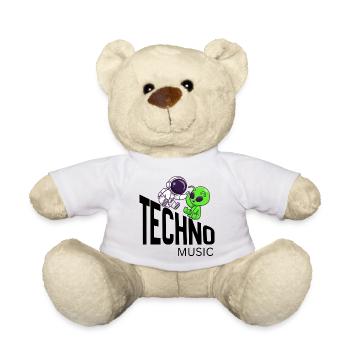 Cosmic Buddy : Astronaute & Alien - Nounours - blanc - Devant