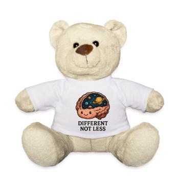 Cosmic brain space with planets - Teddy Bear - white - Front