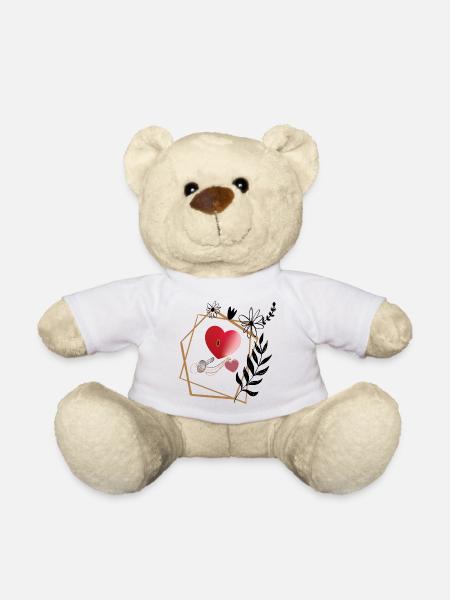 Schlüssel zum Glück - Teddy - Weiß