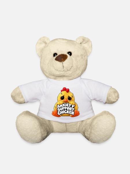Angsthilfe Huhn Motiv - Teddy - Weiß