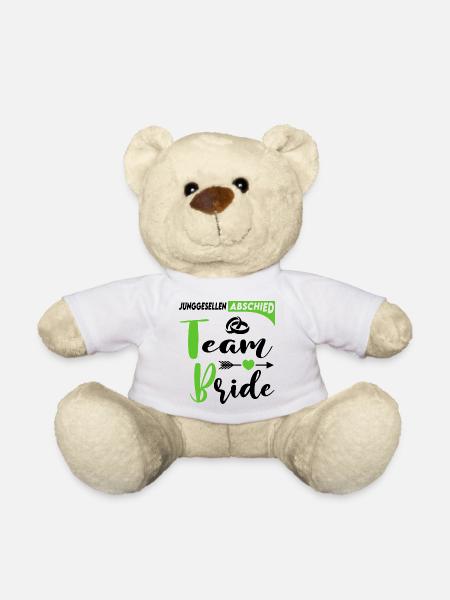 Junggesellenabschied Team Bride Hochzeit Ringe - Teddy - Weiß
