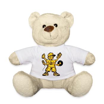 Hip Hop Musik Dance Graffiti - Teddy - Weiß - Vorne