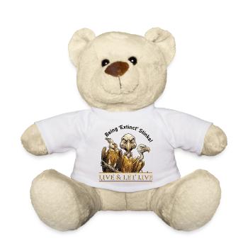 Drei Geier vor der Ausrottung: Live & Let Live - Teddy - Weiß - Vorne