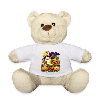 Snailoween – Kürbisschnecke - Teddy - Weiß - Vorne