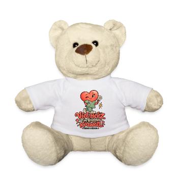 Viel Herz, Ein Bisschen Krawall - Teddy - Weiß - Vorne
