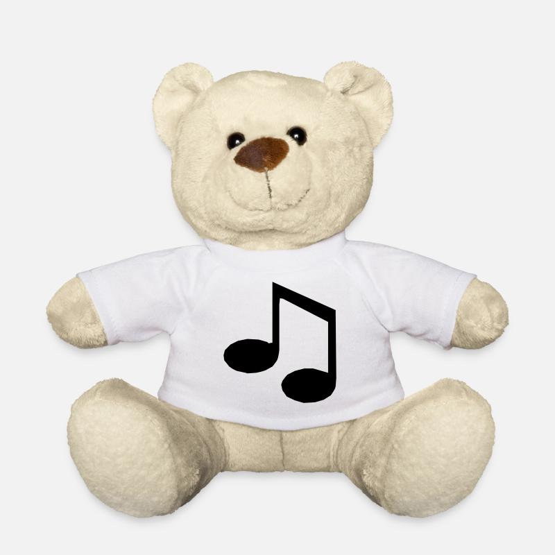 Music note - Teddy Bear - white